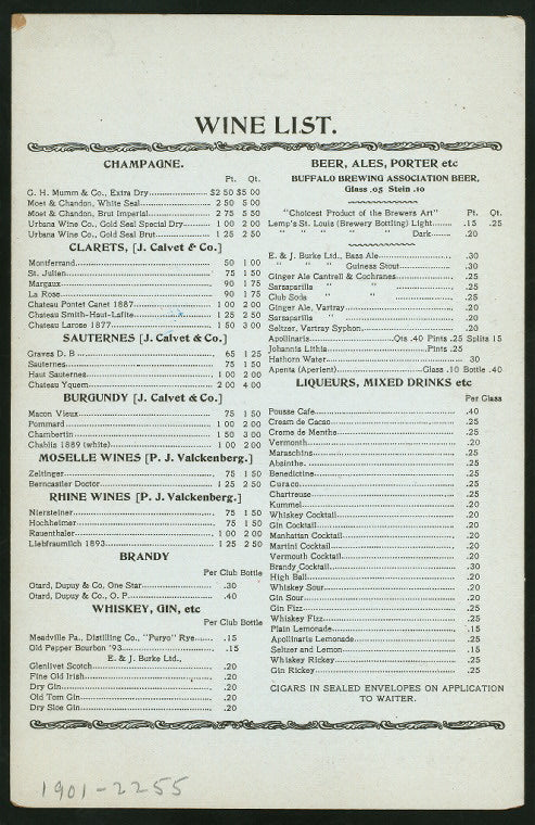 PAN AMERICAN EXPOSITION [held by] BAILEY CATERING CO. [at] "BUFFALO, NY" (REST;)
