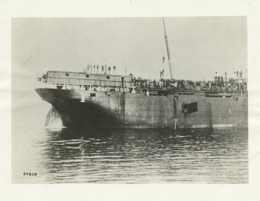 U.S.A. transport "Miami" with the 1st U.S. Cavalry (Rough Riders) on board, 1898.