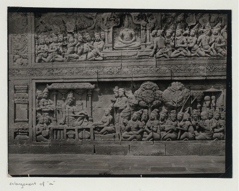 Borobudur - General: (Enlargment of "a") Relief on inside wall of the first gallery