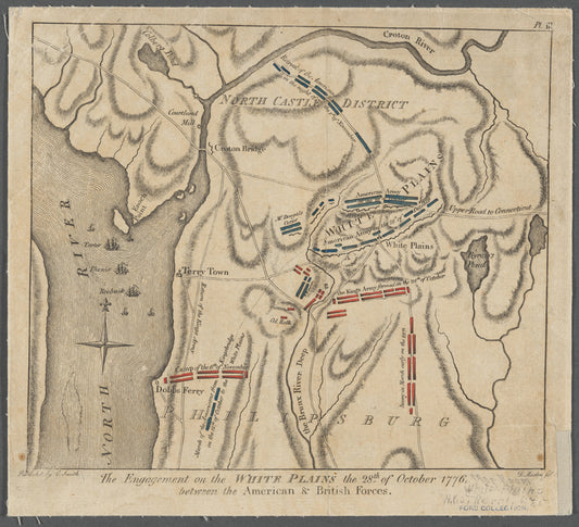 The engagement on the White Plains, the 28th of October 1776 : between the American & British forces