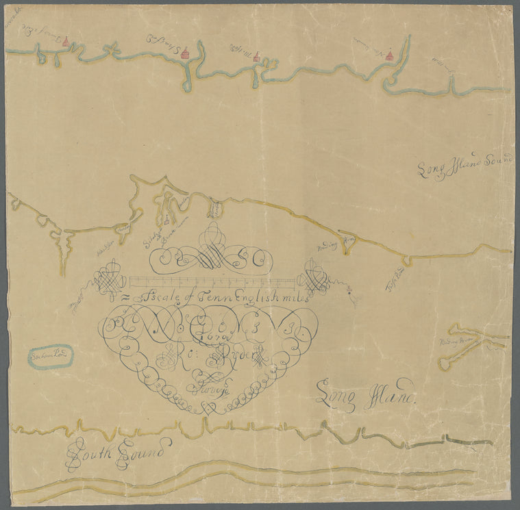 Map of Long Island and adjacent areas of Connecticut, New York and New Jersey
