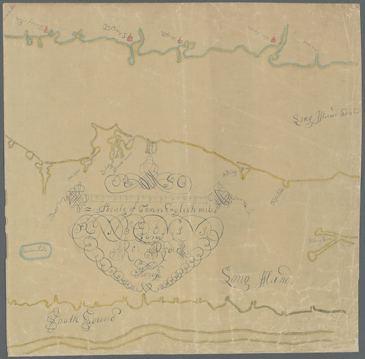 Map of Long Island and adjacent areas of Connecticut, New York and New Jersey