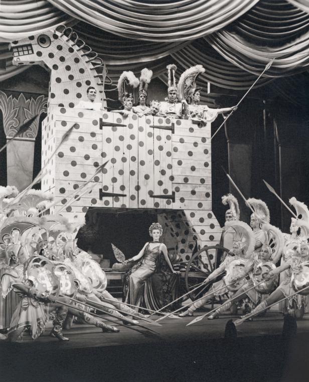 Jarmila Novotna (center) as Helen in Helen Goes To Troy.