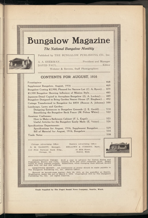 Bungalow magazine