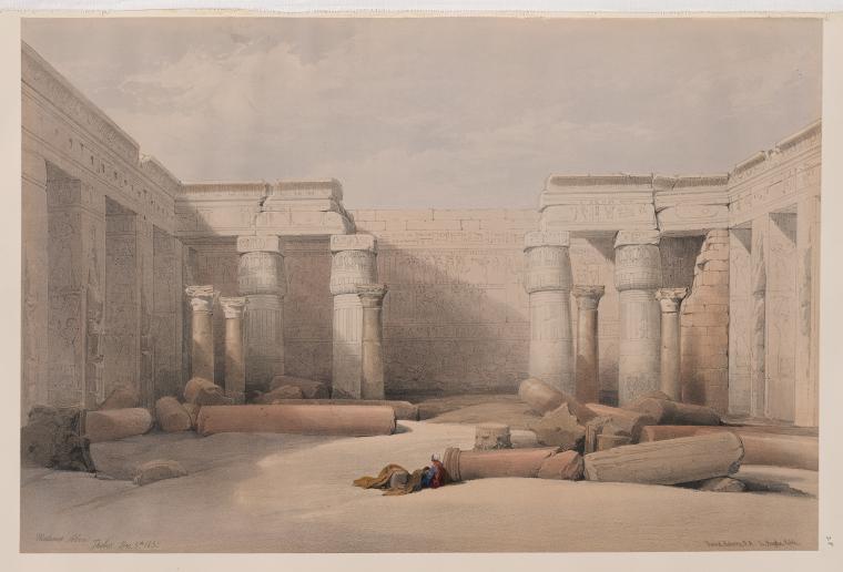 Medinet Abou [Medinet Habu], Thebes. Dec. 5th, 1832.