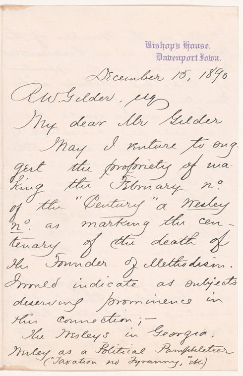 Perry, William Stevens, bishop