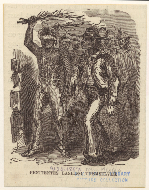 Penitentes lashing themselves
