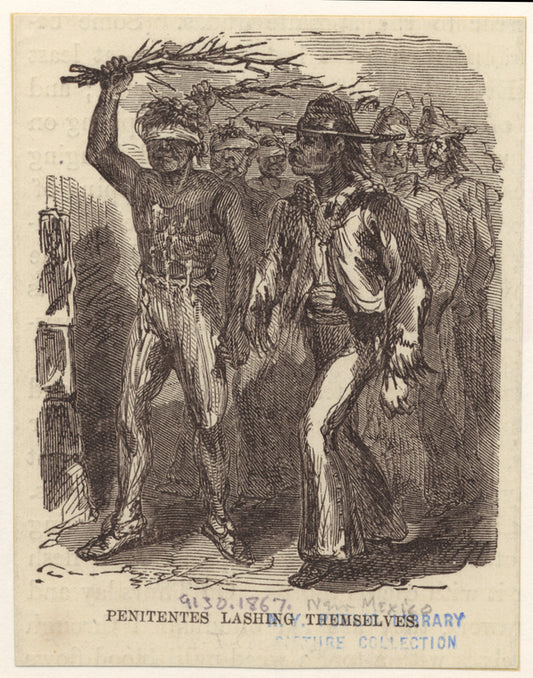 Penitentes lashing themselves