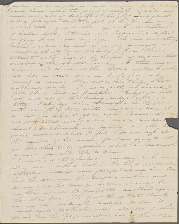 [Foote], Mary W[ilder] White, ALS to. Jan. 10, 1828.
