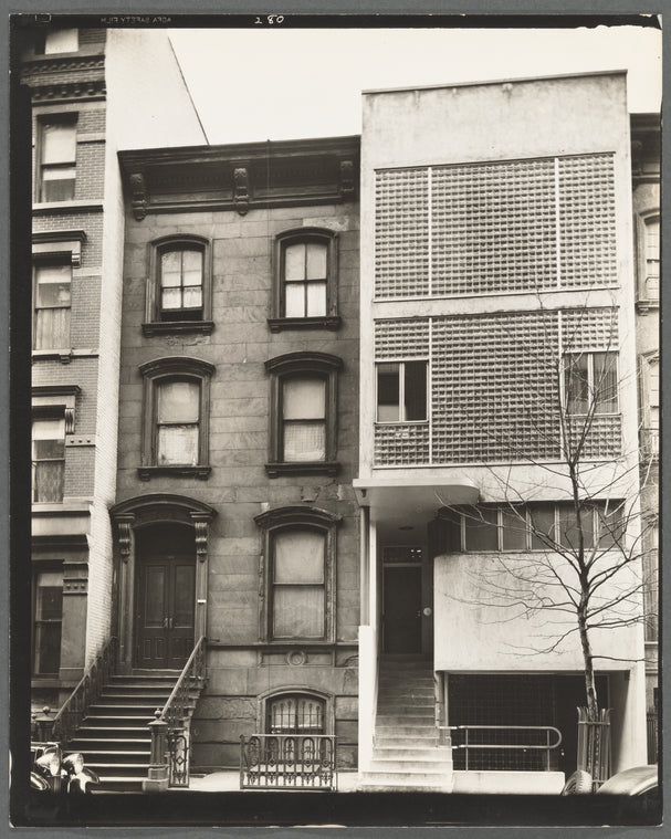 Glass Brick and Brownstone fronts, 209 and 211 East 48th Street