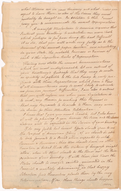 Morris, Robert, to Governor Clinton