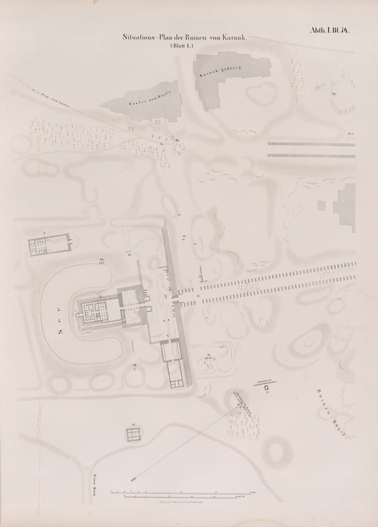 Situations-Plan der Ruinen von Karnak. [Blatt 1.]