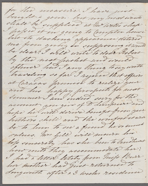 E. Dillon to Anna Maria Porter, autograph letter signed