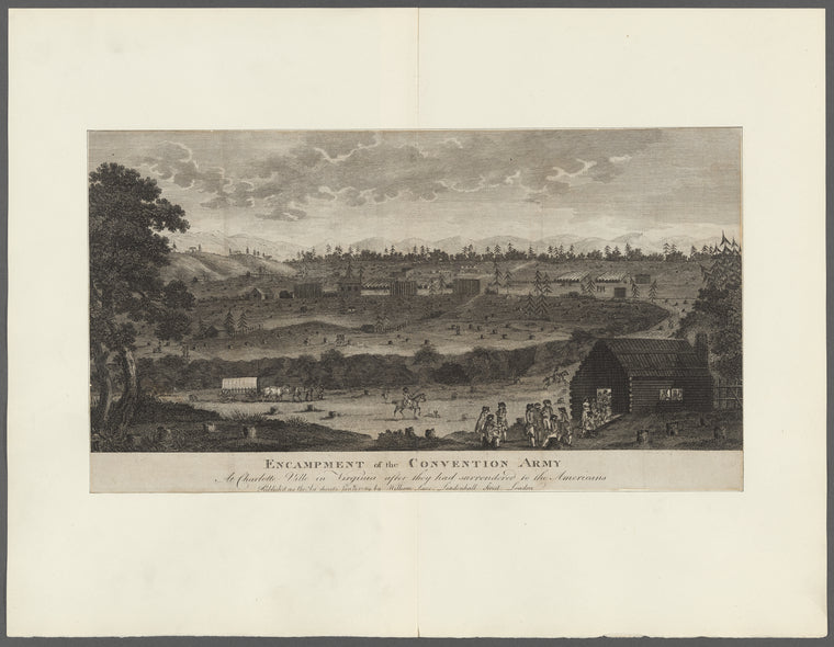 Encampment of the Convention Army at Charlotte Ville in Virginia after they had surrendered to the Americans