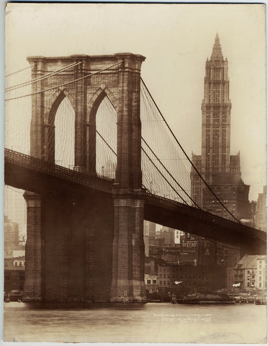 Brooklyn Bridge & Woolworth B'ldg
