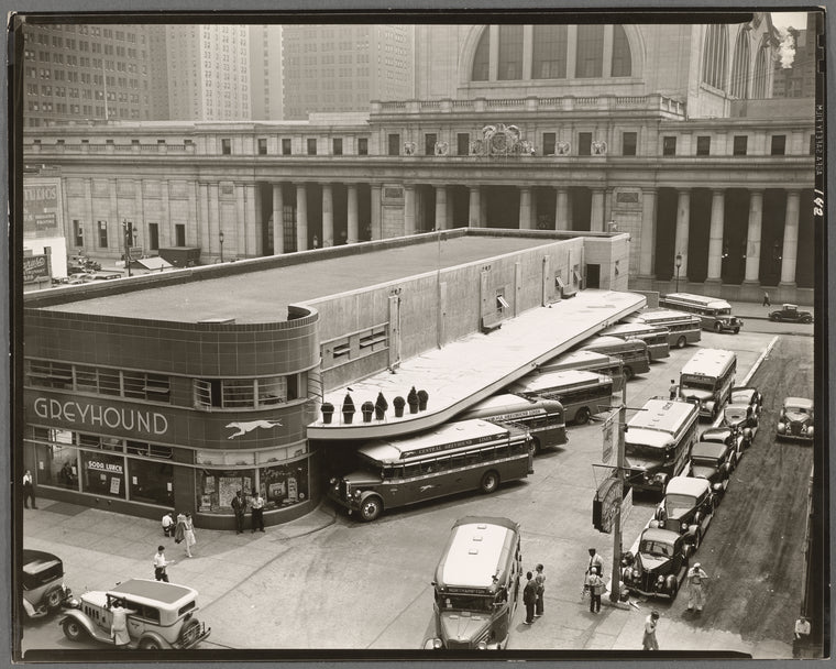Greyhound Bus Terminal, 33rd and 34th Streets between Seventh and Eighth Avenues