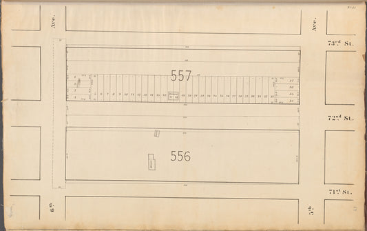 Central Park Planning Map No. 21: Bounded by 73rd Street, 5th Avenue, 71st Street and 6th Avenue