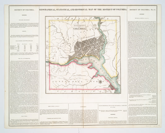 Geographical, statistical, and historical map of the District of Columbia