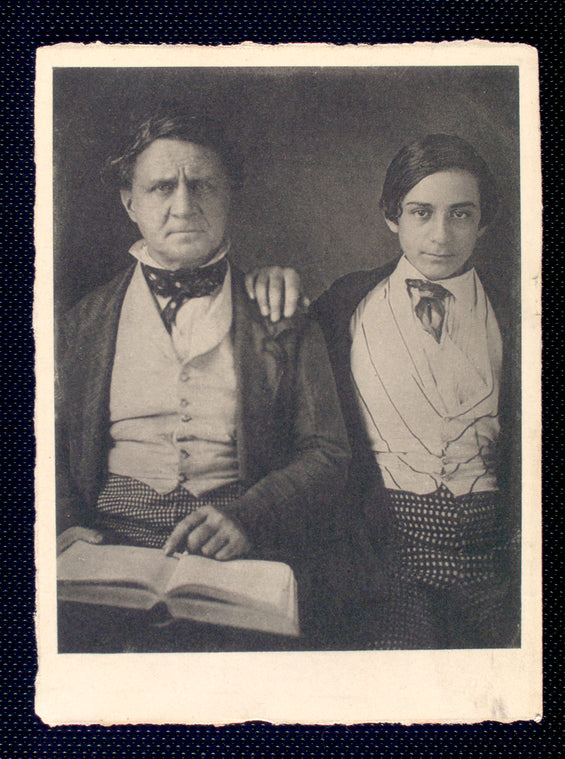 Edwin Booth with father Junius Brutus Booth