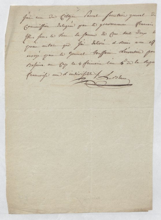 Le Blanc, delegate of the French Legislative Assembly