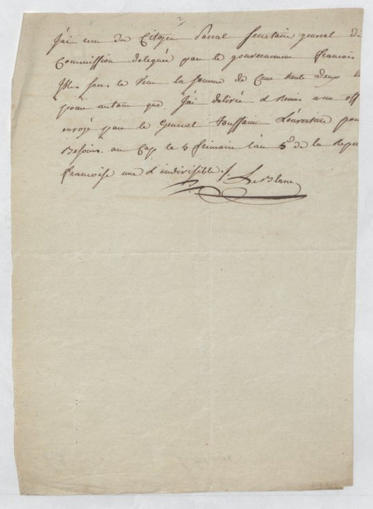 Le Blanc, delegate of the French Legislative Assembly