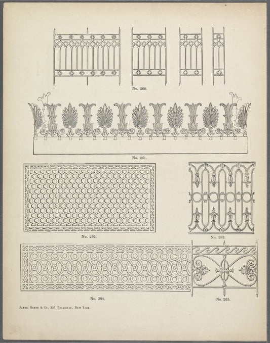 Ornamental grates and fences