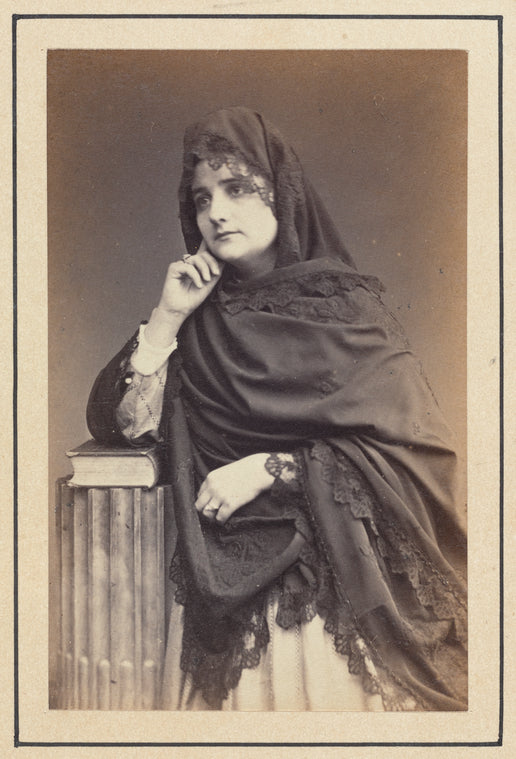 Studio portrait of an unidentified woman