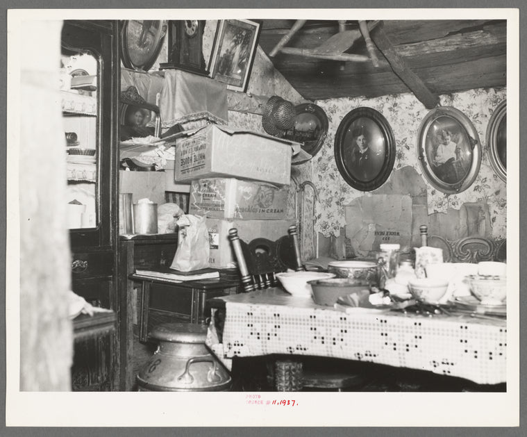 Interior of the Hale house near Black River Falls, Wisconsin
