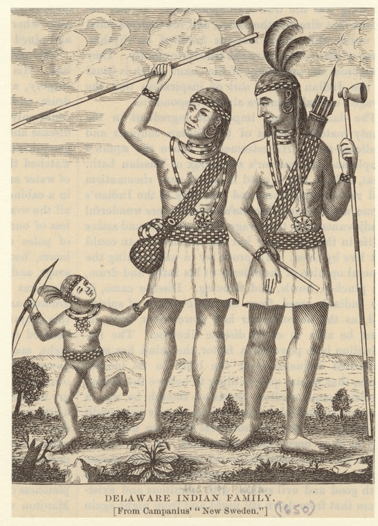Delaware Indian family
