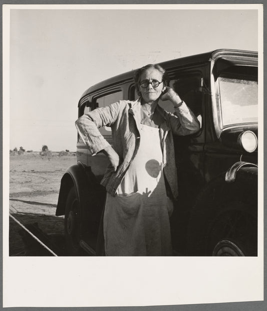 A grandmother from Oklahoma. She works in the California pea fields. Calipatria, California