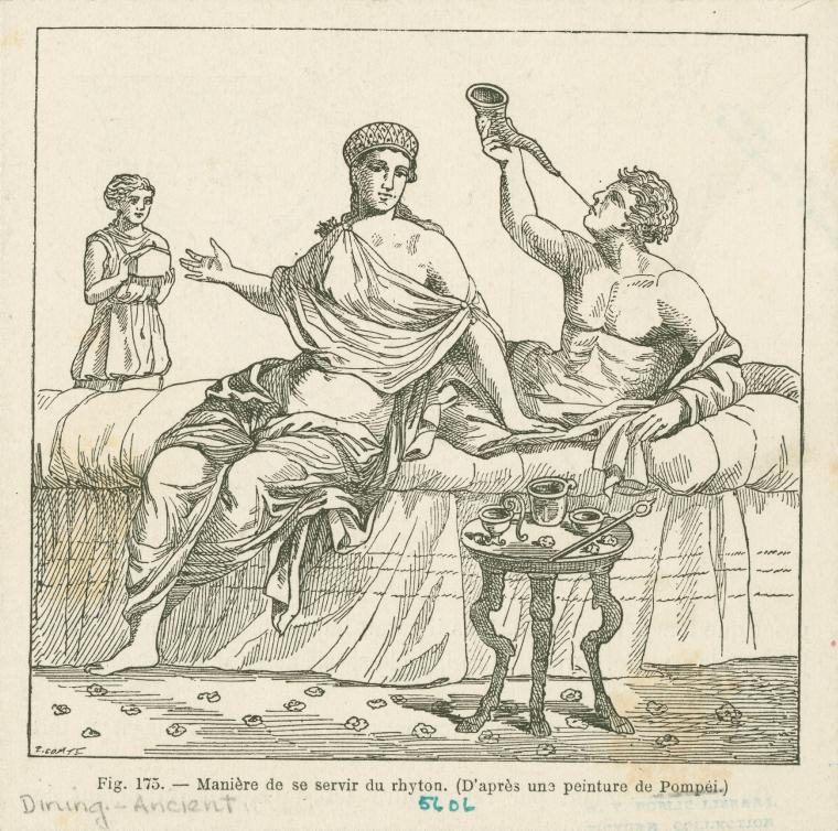 Manière de se servir du rhyton