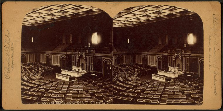 House of Representatives, U.S. Capitol.