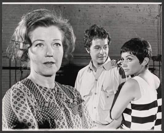 Margaret Draper, Paul Collins and Joan Darling in rehearsal for the stage production A Minor Adjustment