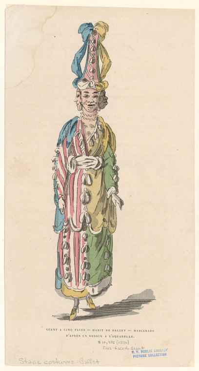 Géant a cinq faces -- habit de ballet -- mascarade