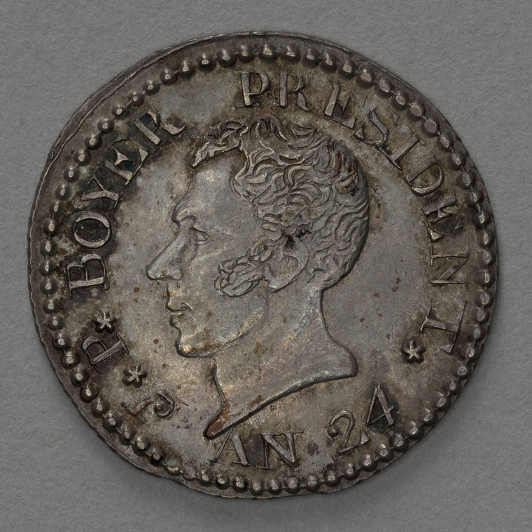 J.P. Boyer President 25-cent coin