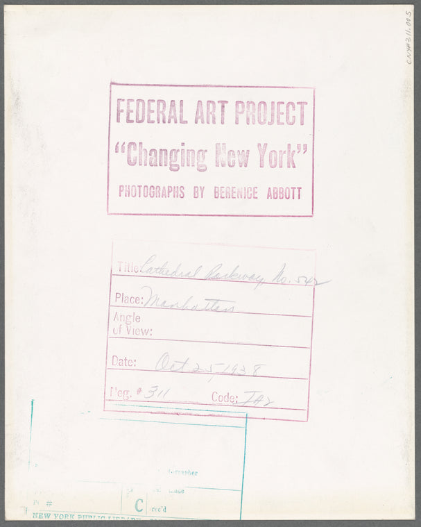 Cathedral Parkway No. 542
