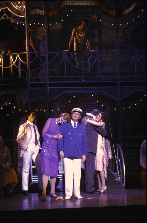Actors (Front) Avril Gentiles and Donald O'Connor in a scene from the  Broadway revival of the musical "Showboat." (New York)