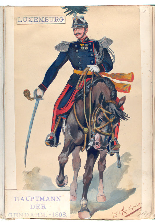 Luxemburg: Hauptmann der Gendarm. - 1898
