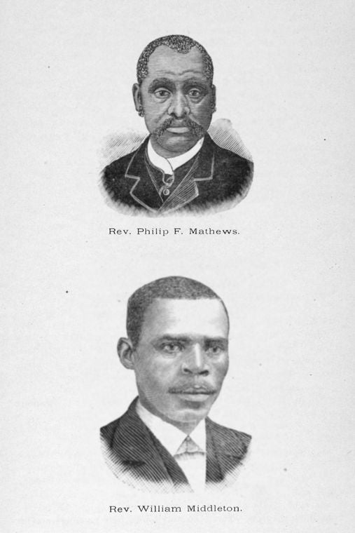 Rev. Philip F. Mathews.  Rev. William Middleton.