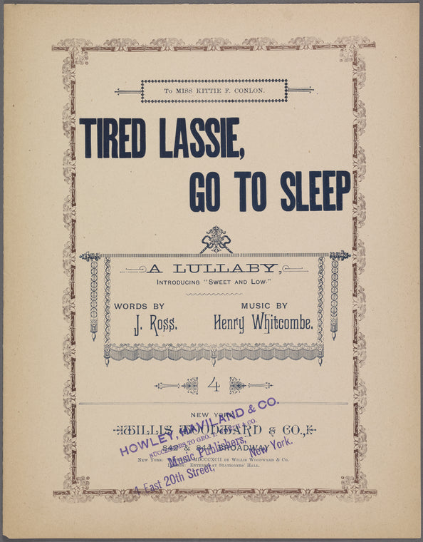 Tired lassie, go to sleep