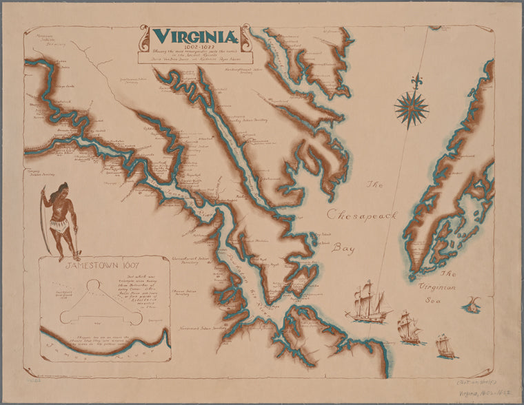 Virginia, 1602-1622 : Showing the most remarqueable parts thus named in the ancient records. 1955