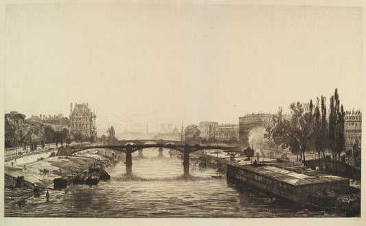 Paris, vue prise du Pont de la Concorde (3rd state).