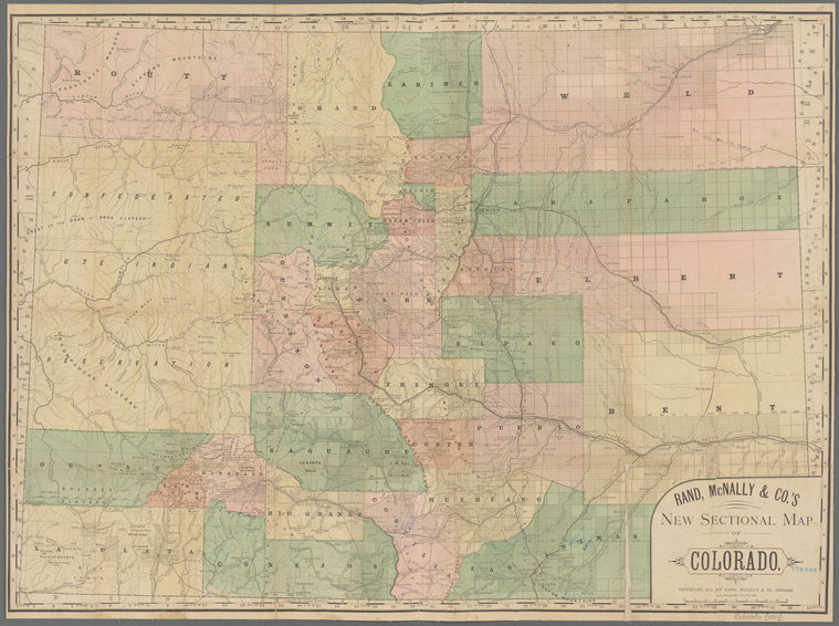 Rand, McNally & Co.'s new sectional map of Colorado