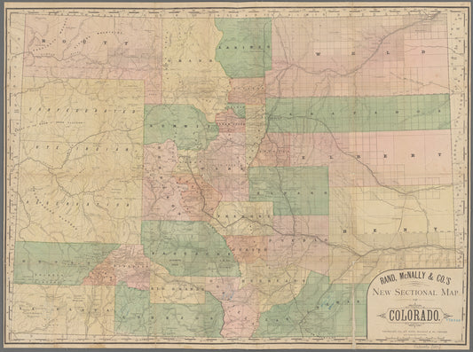 Rand, McNally & Co.'s new sectional map of Colorado