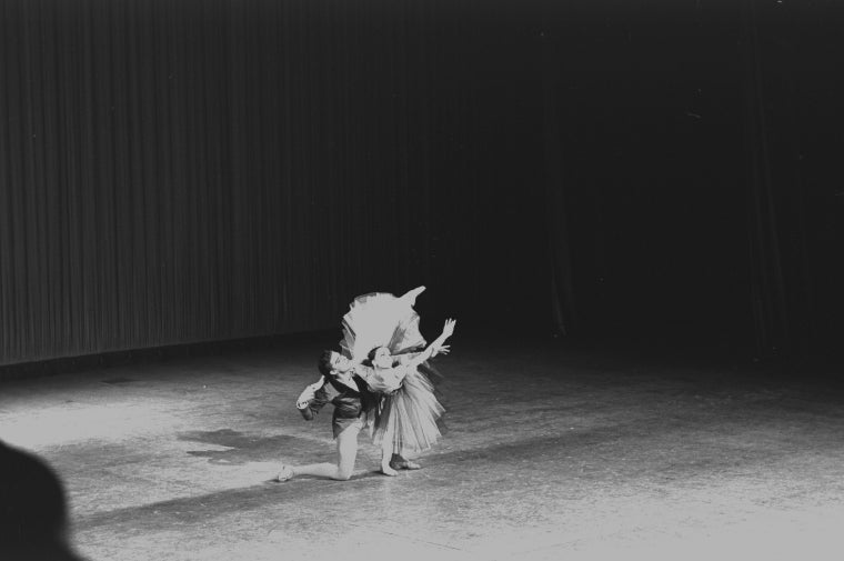New York City Ballet production of "Brahms-Schoenberg Quartet" with Patricia McBride and Conrad Ludlow, choreography by George Balanchine (New York)