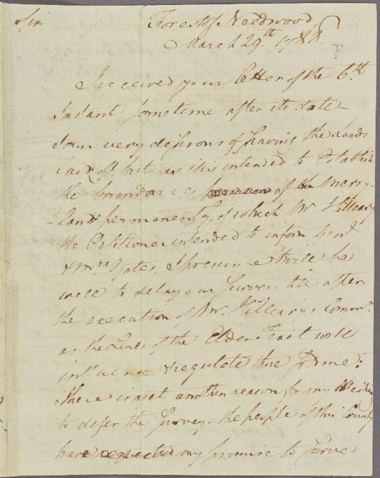 Letter to Charles O'Neill, Washington