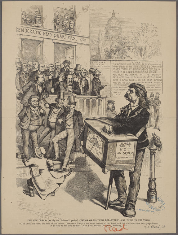 Caricatures depicting Whitelaw Reid