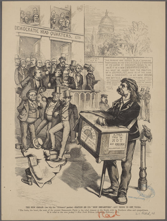 Caricatures depicting Whitelaw Reid