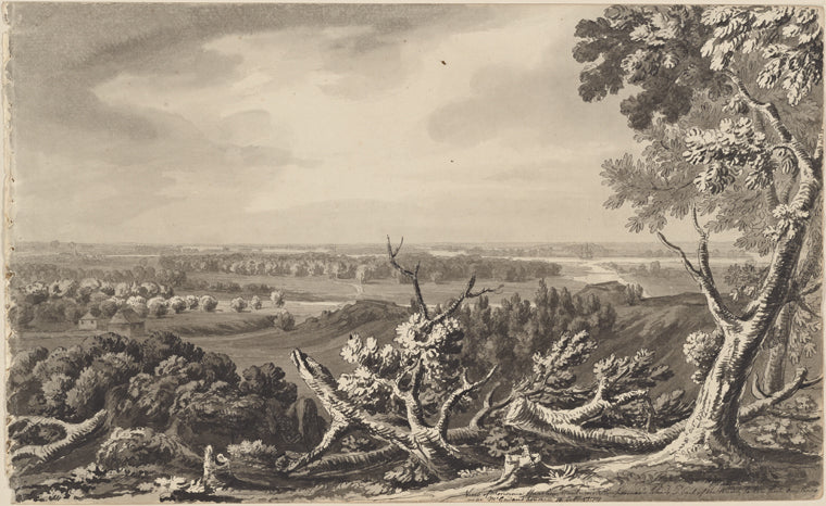 View of Morisinia, Haarlem, Montressor's & Buchannan's Islands, with part of the sound, taken from our lines near McGowan's House. 10 Octr. 1777