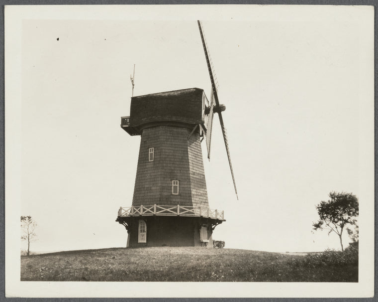 Windmill at National Golf Links of America. Set up in 1916. Shinnecock Hills, Southampton